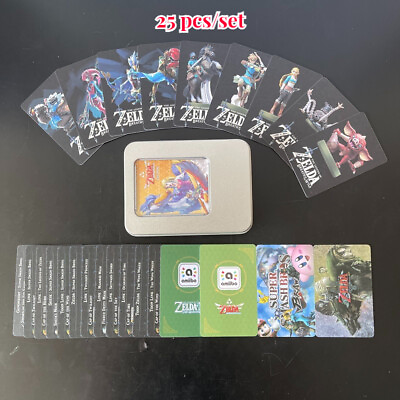 Zelda Breath of the Wild Amiibo NFC Cards BOTW 25 pcs set USA $17.99