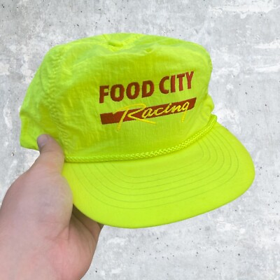 #ad #ad Vintage Food City Racing Neon Snapback Hat $15.00
