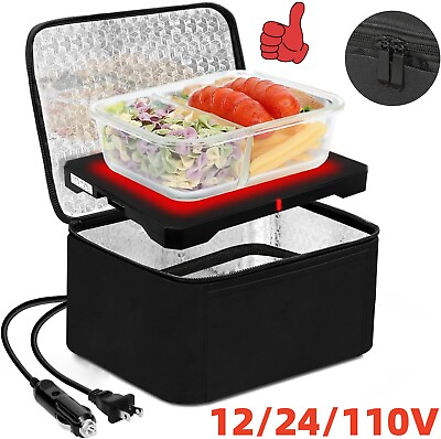 #ad Portable Food Warmers Electric Heater Lunch Box Bag Mini Oven for Office 12V110V $24.99