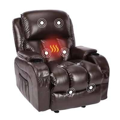 Power Lift Recliner Chair Electric for Elderly W Heat Massage With Remotes US $417.99