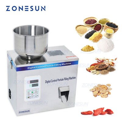 #ad #ad ZONESUN 1 200G Particle Tea Candy Nut Food Tea Granule Packing Filling Machine $709.93