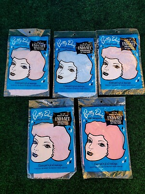 #ad #ad 5 Lot Betty Dain Hair Cover Unda Net #110 Reg Size Breathable New VTG USA 1950#x27;s $9.99