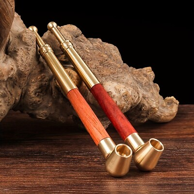 #ad Red Wood Brass Smoother Breath Without Filter Temu $24.73