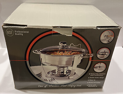 #ad NEW OTHER NSF Professional Quality 4 Quart Stainless Steel Chafing Dish $59.99