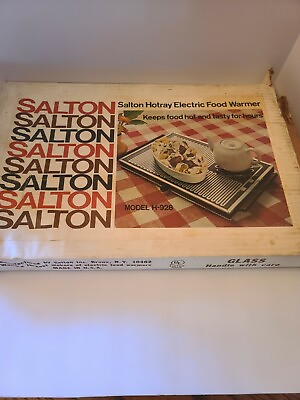 Vintage Salton Electric Hotray Warming Tray Food Warmer Model H 928 $28.79
