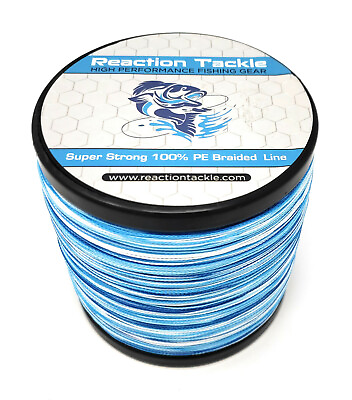 Reaction Tackle Braided Fishing Line Various Sizes and Colors $15.99