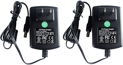 #ad AC Adapter DC 12V 2A Power Supply 5.5Mm X 2.1Mm 2 Pack $25.99