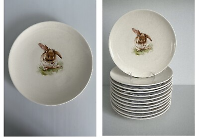 #ad Pottery Barn Pasture Bunny Easter Dinner Plates SOLD INDIVIDUALLY MULT AVAIL $23.50