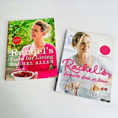 #ad #ad Rachel#x27;s Food for Living andFavourite Food At Home by Rachel Allen Cookbook Lot AU $29.99