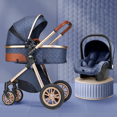 3 In1 Baby Stroller Carriage Light Newborn Pram Shock Proof Kid Car Baby Cart US $451.92
