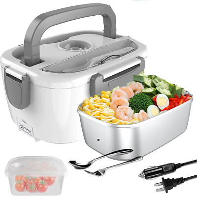 Electric Portable Lunch Box Food Heating Bento Warmer Container For Car 1.5L US $15.49