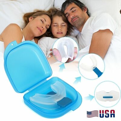 #ad 1X Stop Snoring Mouthpiece Guard Anti Snore Sleep Bruxism Apnea Teeth Grinding $4.99
