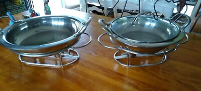 #ad Wolfgang Puck food warmers BISTRO Collection 9quot; amp; 11quot; Serving buffet stainless $95.00