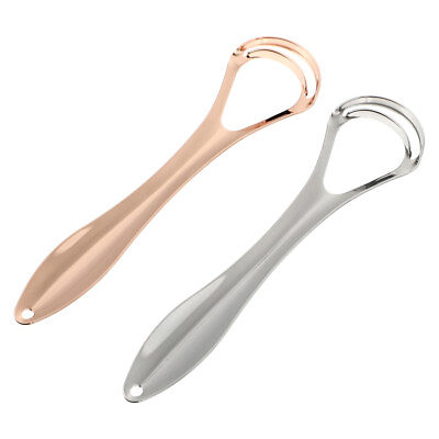 #ad 2 Pcs Stainless Steel Tongue Brush Child Mouth Cleaner Oral $8.99