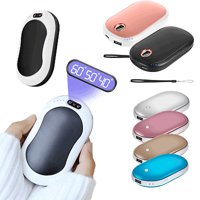 10000mAh Rechargeable Hand Warmer USB Heater Power Bank Electric Pocket Warmers $12.98