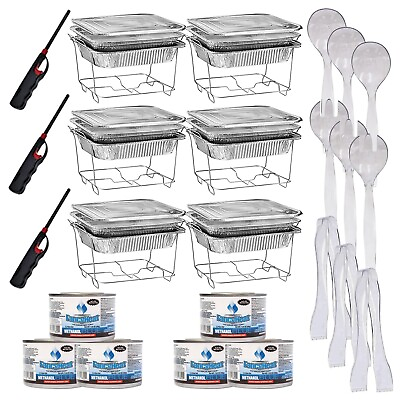 42 Pcs Buffet Serving Kit Chafing Dish Buffet Servers amp; Warmers for All Parties $44.99