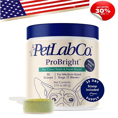 #ad #ad ProBright Dental Powder Dog Teeth Cleaning Plaque amp; Bad Breath for Medium Size $50.99
