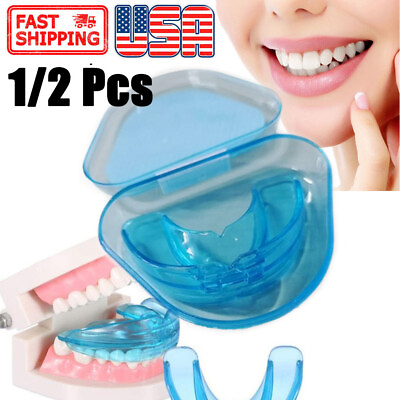 Silicone Dental Mouth Guard Bruxism Guard Night Teeth Tooth Grinding Sleep Aid $7.19