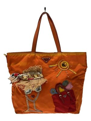 #ad PRADA BR4422 nylon Orange tote bag full pattern Used $237.95