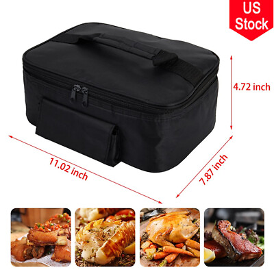Portable Electric Food Warmer Heating Lunch Box Bag Mini Oven Container for Car $25.39
