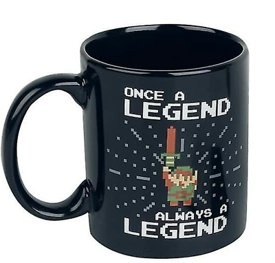 #ad Nintendo THE LEGEND OF ZELDA Once A Legend Always A Legend Black Mug 2018 $12.99