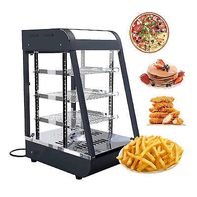 #ad 3 Tier Commercial Food Warmer Display Case Countertop Pizza Cabinet 1000W $182.00