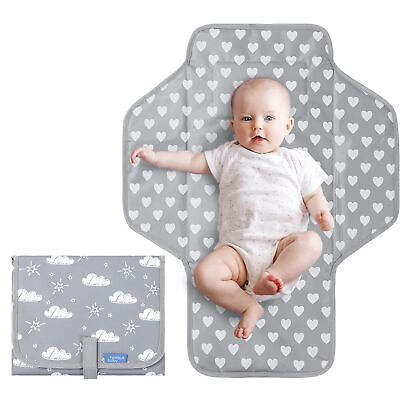 Baby Portable Changing Pad Travel Waterproof Compact DiaperChanging MatwithBuilt $25.00