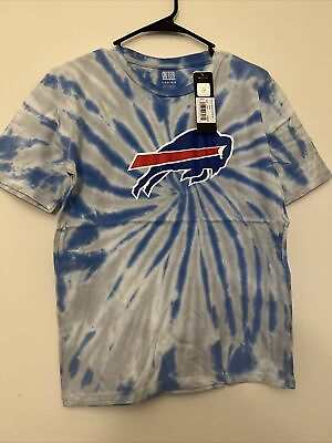 Buffalo Bills NFL Team Logo Royal Youth Tie Dye Short Sleeve Crew Neck T Shirt $14.99