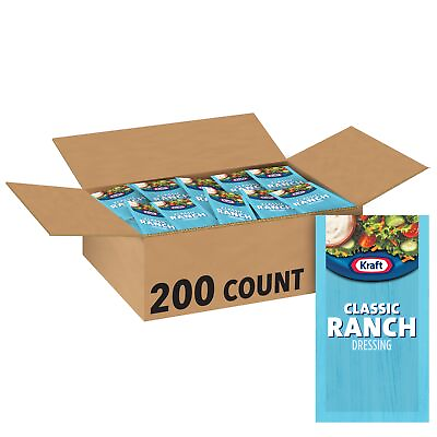 #ad Kraft Ranch Single Serve Salad Dressing 0.44 Oz Packets Pack of 200 $41.95