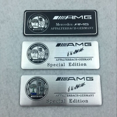#ad 3D Aluminum For AMG Special Edition Affalterbach Emblem Interior Side Badge $8.99
