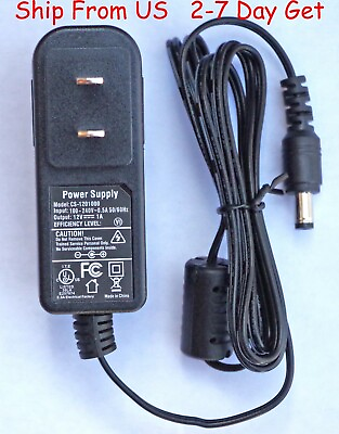 CS Power Supply Switching 12V 1A Camera Adapter CS 1201000 Camera Power Supply $10.99