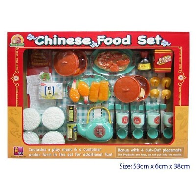 #ad CHINESE Dinner Set INTERNATIONAL FOOD Kids Toy ETHNIC PRETEND PLAY KITCHEN AU $51.00