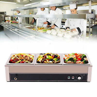 1500W Commercial Food Warmer Steam Table Buffet Server Countertop Food Warmers $154.00