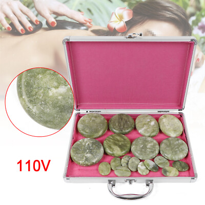 16 PACK Massage Hot Stone Set Portable Warmer Rock Kit With Warmer Heating Box $46.00