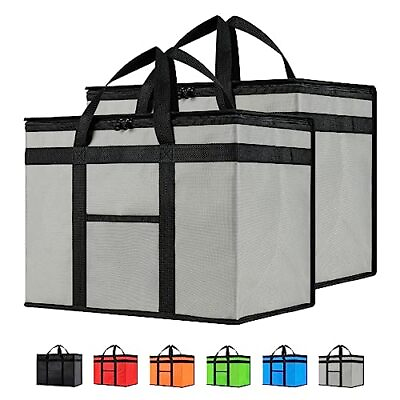 #ad Insulated Cooler Bag and Food Warmer for Food Delivery amp; XL Plus 2 Grey $44.04