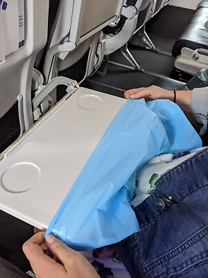 airplane tray table cover for travel 20 pack of disposable covers train plane $26.95