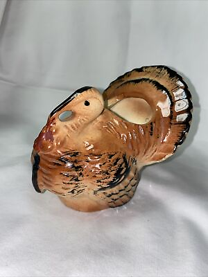 Vintage Morton Pottery Turkey Figural Planter $12.00