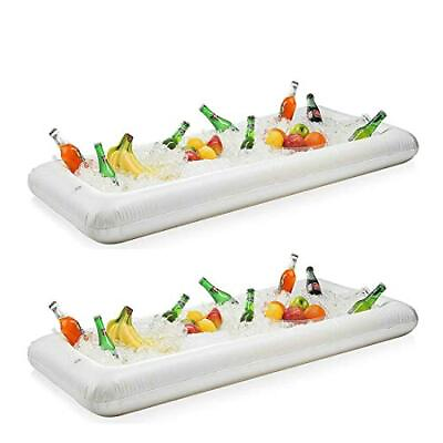 Inflatable Serving Bar Salad Buffet Ice Tray Food Drink Cooler for Picnic Lua... $23.58