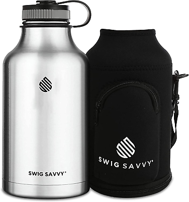 Swig Savvy Vacuum Insulated Stainless Steel Double Wall Wide Mouth Sports with $45.67
