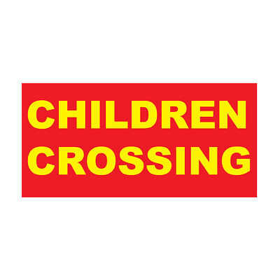Children Crossing Concession Restaurant Food Truck Die Cut Vinyl Sticker $10.99