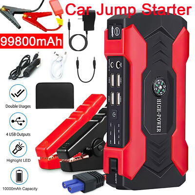 99800mAh Car Jump Starter Booster Jumper Power Bank Battery Charger Portable Box $45.99