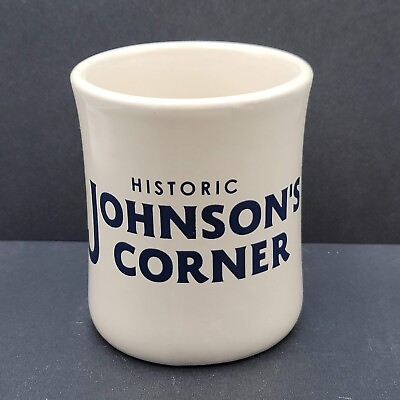 #ad Vintage Historic Johnsons Corner Heavy Restaurant Ware Coffee Mug $24.00