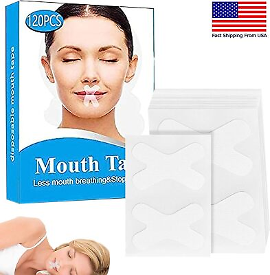 #ad Mouth Tape 120pcs box Anti snoring Mouth Seal Tape Mouth Tape Stop Snoring $3.99