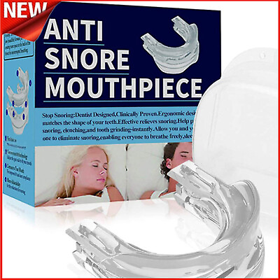 #ad Adjustable Anti Snoring Mouthpiece Guard Anti Snore Sleep Apnea Teeth Grind HOT $9.13