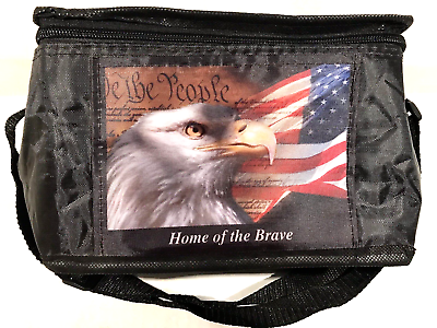 #ad Lunch Box Insulation Package Thermal Food Bag We The People Home Of The Brave $13.32