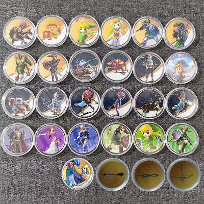 28 pcs set Zelda Breath of the Wild Amiibo Coin Cards For Switch $21.99