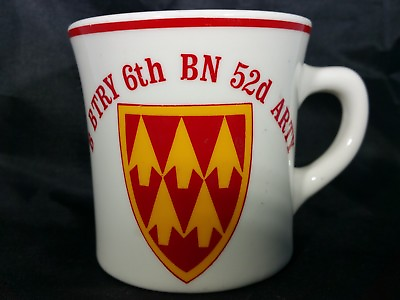 DEMITASSE COFFEE CUP B BATTERY 6th BATTALION 52nd ARTILLERY BTRY ARTY BN 52D $34.00