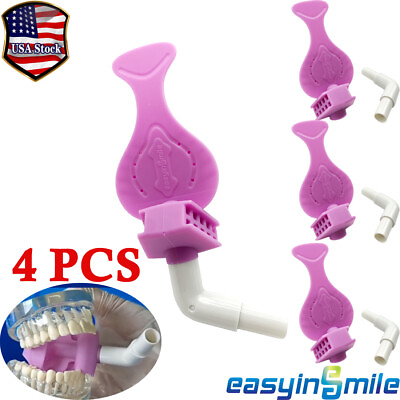 #ad #ad 4Pcs Dental Bite Block Dryshield Isolation Mouth Pieces Saliva Suction Tube USA $55.70