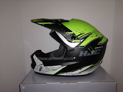 #ad #ad HJC CS MX2 Krypt Motocross Helmet HI VIZ XS SM MD LG XL 2XL 3XL ATV CS MX BK $95.99