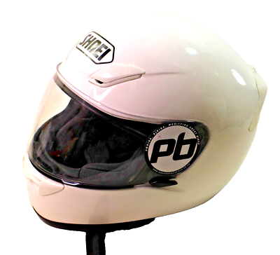 #ad Shoei White RF 1000 Full Face Motorcycle Helmet w Shield Size XL 7 5 8 7 3 4 $69.00